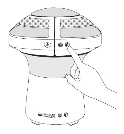 TREASURE GARDEN EVO Cordless Umbrella Dual Light Sound Pod FIG 5