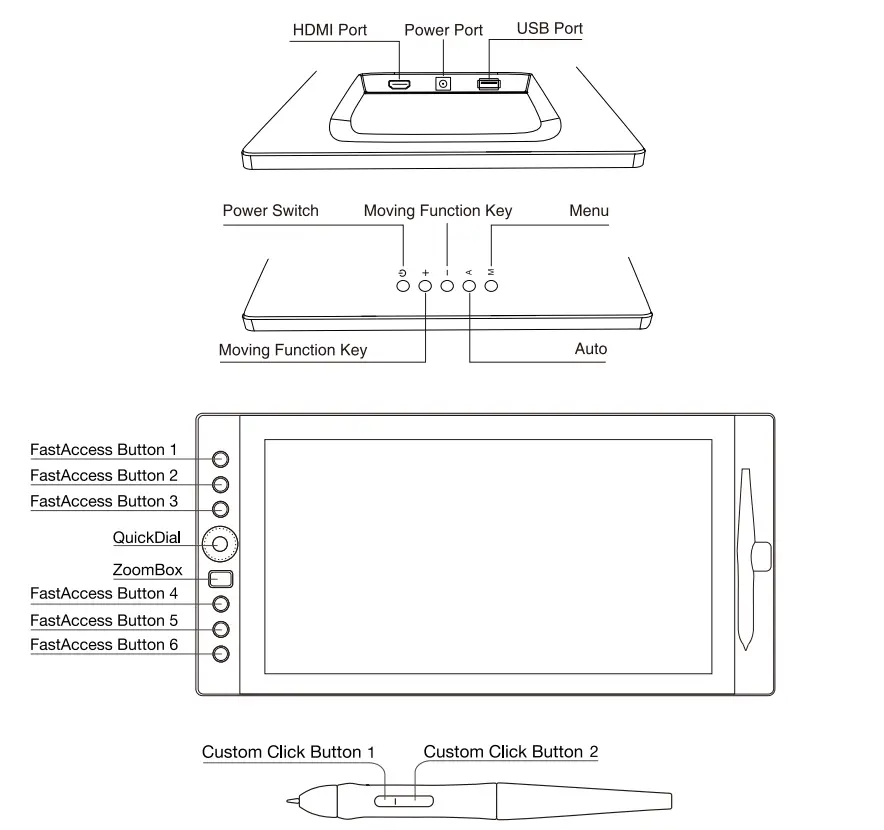 VEIKK VK1560 Pen Display - figure 1