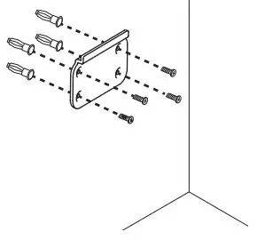 logitech MeetUp Camera User Guide - Attach bracket to the wall