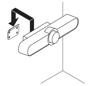 logitech MeetUp Camera User Guide - Attach the camera to the bracket