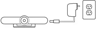 logitech MeetUp Camera User Guide - Plug MeetUp into power