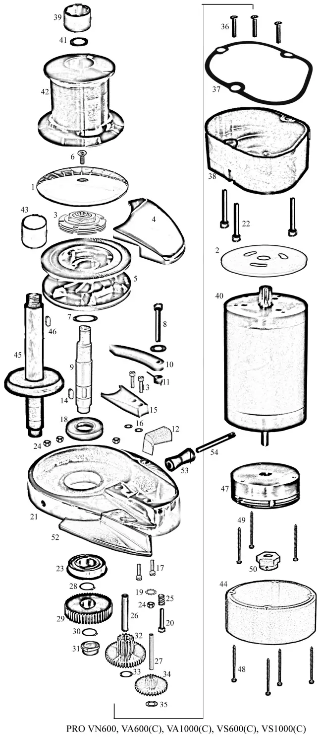 South Pacific VN600 Nylon Base Vertical Windlass - FIG 24