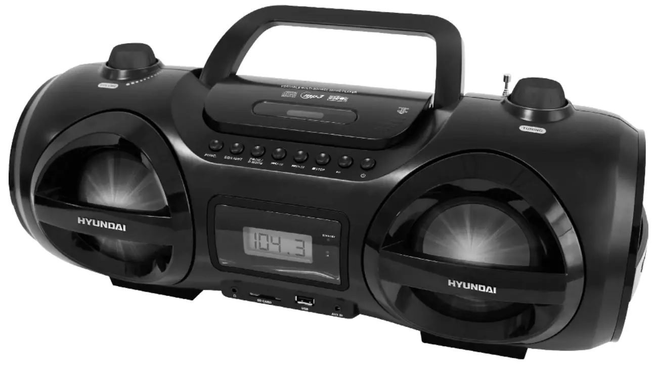 HYUNDAI TRC 191 DRSU3 PORTABLE STEREO RADIO