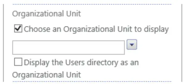 boostsolutions 10 Site User Directory - choose