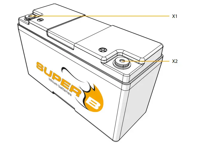 Super B 12V15Ah 12V Andrena Lithium Power battery - Figure 3