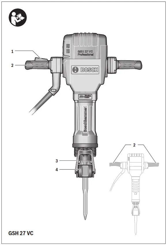 BOSCH GSH 27 VC Professional Demolition Hammer - fig1