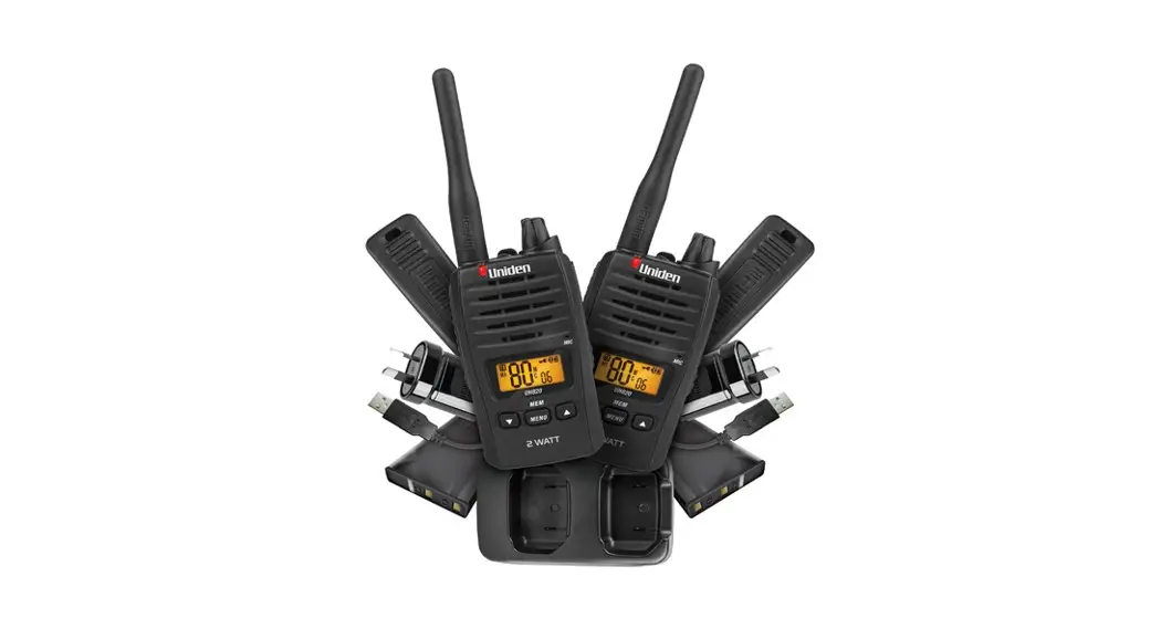 Uniden 80 Channels Ultra Compact 2 Watt Uhf Handheld Radio Twin Pack User Manual