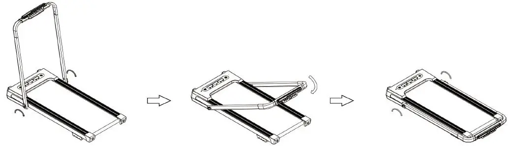 Tidoin FYC-YDW9-318BK 2.5 HP Black Steel 2 In 1 Foldable Electric Treadmill-17