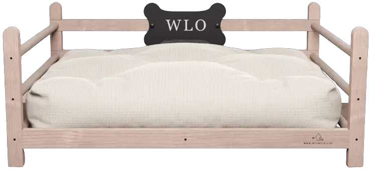 WLO 1763 Basic Elevated Solid Spruce Dog Bed