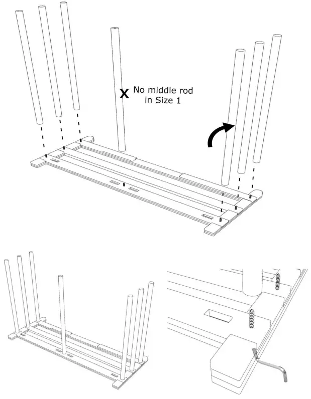 Wooden Rods Installation