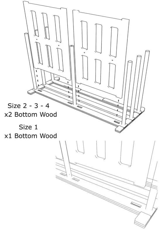 Bottom Wood Installation