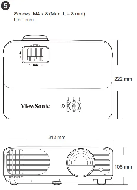 ViewSonic PX701-4K Ansi Lumen 4K Home Projector - fig4