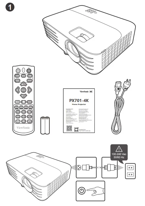 ViewSonic PX701-4K Ansi Lumen 4K Home Projector