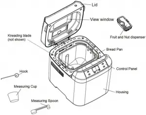 anko Bread Maker parts