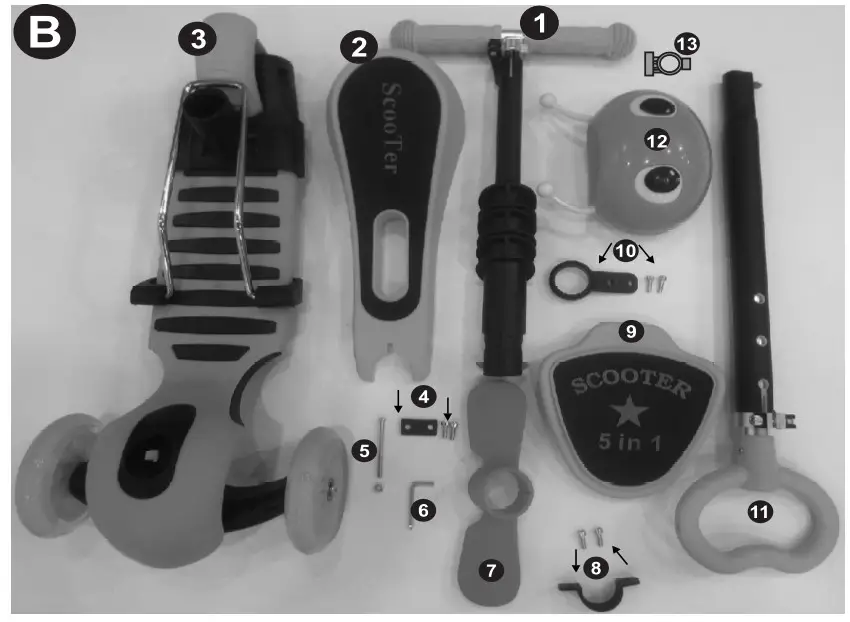 Lorelli 10390030001 Smart Plus Toy Scooter - fig 1
