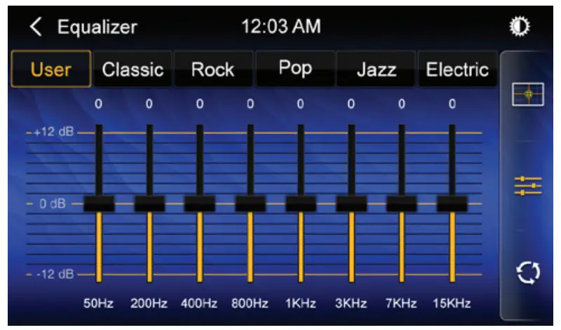 Equalizer Menu