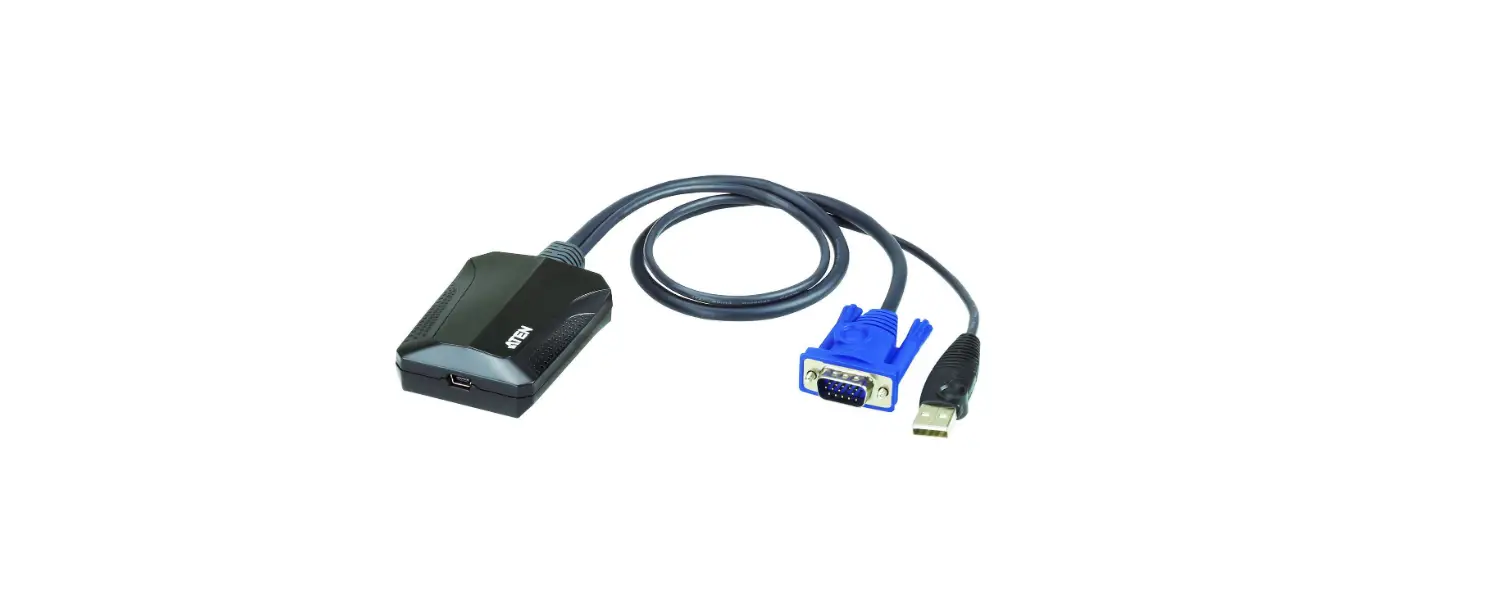 Aten Cv211 Laptop Usb Kvm Console Crash Cart Adapter User Guide