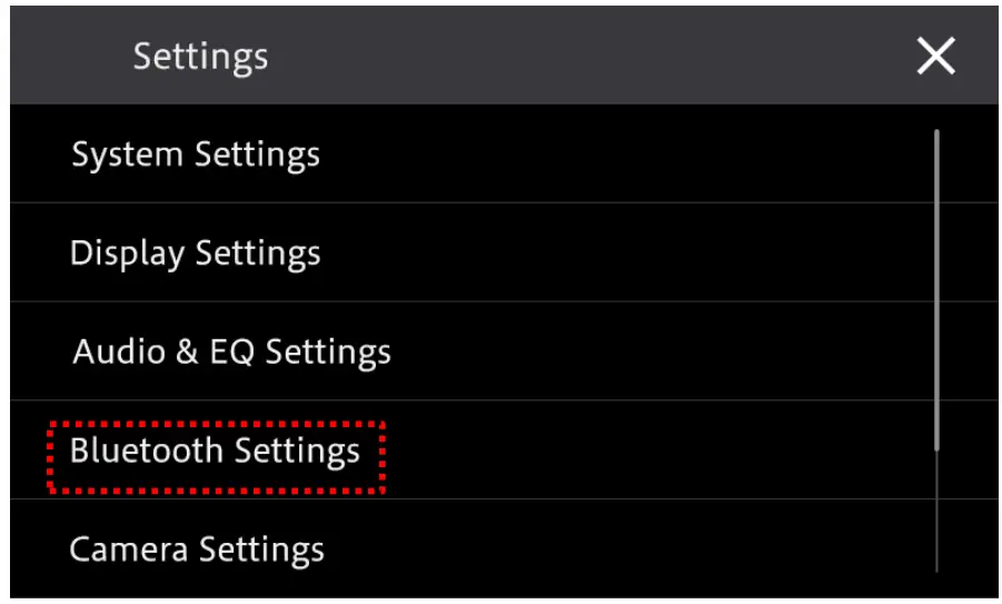 Pioneer DMH A4450BT 6.8 Inch Capacitive Touchscreen Multimedia Player - setting 4