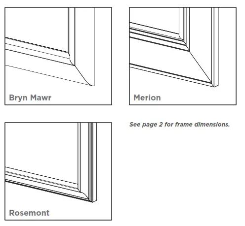 robern DM2040 Main Line Series Framed Mirror - Bryn Mawr