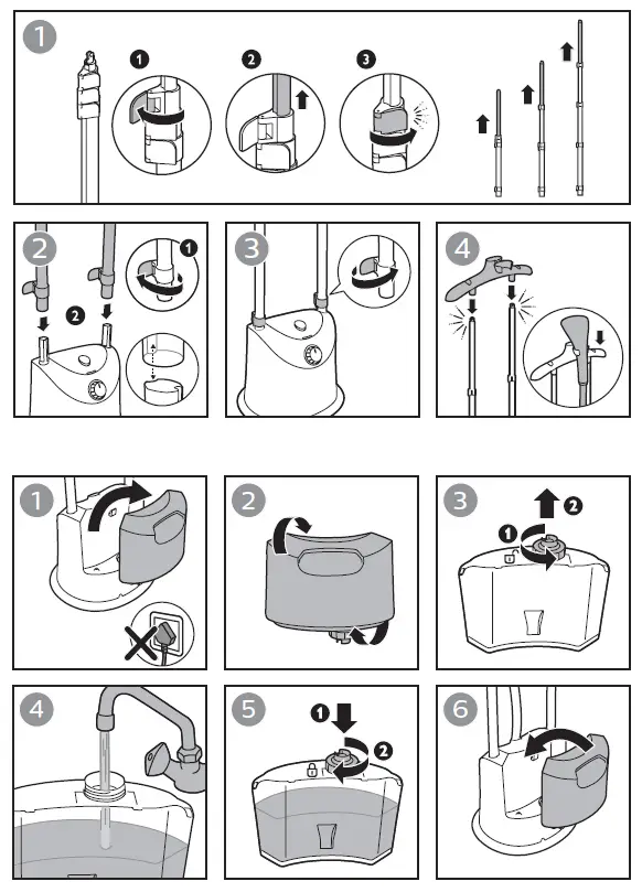 PHILIPS GC485, GC486 Stand Steamer 1