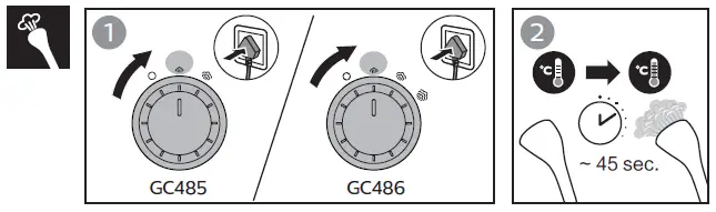 PHILIPS GC485, GC486 Stand Steamer 2