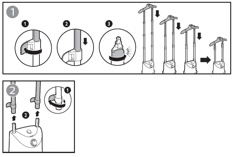PHILIPS GC485, GC486 Stand Steamer 7
