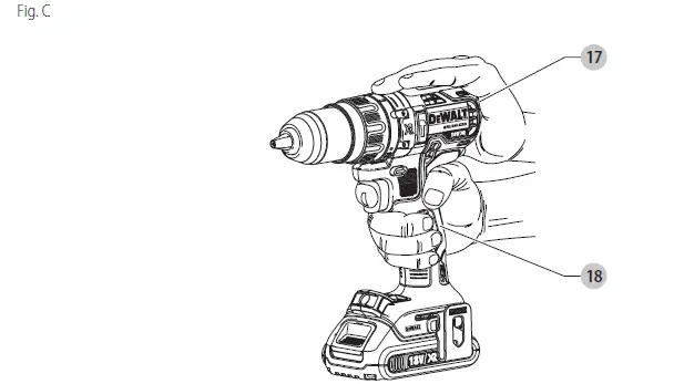 DEWALT DCD796 20V MAX XR Cordless Lithium-Ion Compact Hammer Drill 3