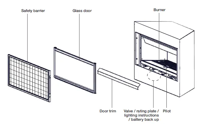 NAPOLEON BL56 Ascent Linear Series Gas Fireplace 1
