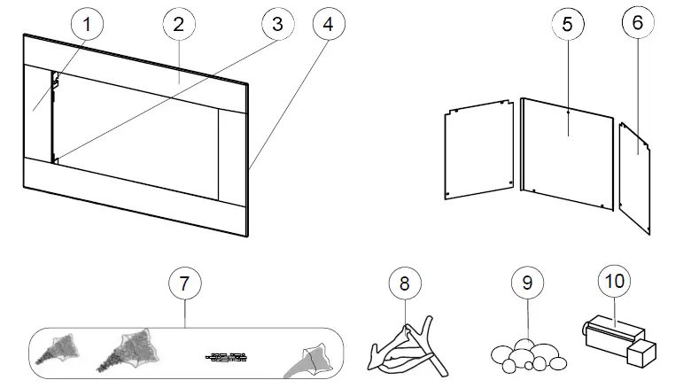 NAPOLEON BL56 Ascent Linear Series Gas Fireplace 18