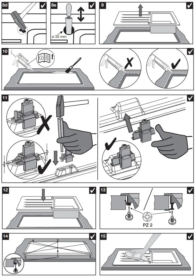 BLANCO AXIA III 5 S-F InFino Silgranit Black Sink Right User Guide - How to use