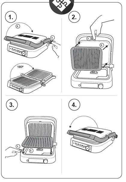 gorenje GCG2100S Compact Grill-3
