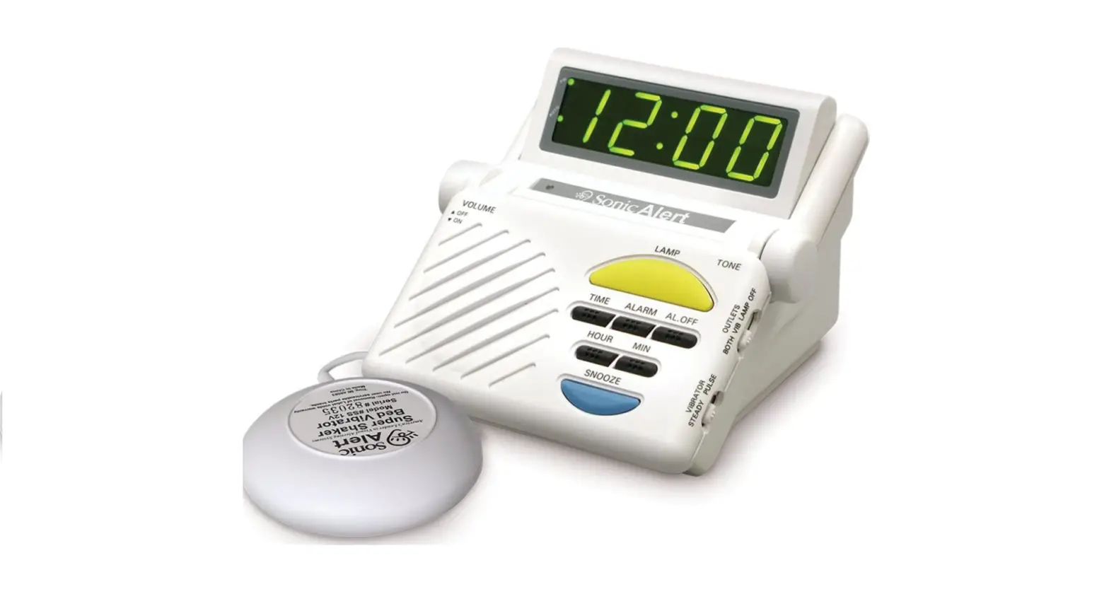 Sonic Alert Sb1000ss Boom Alarm Clock With Bed Shaker Operational Guide