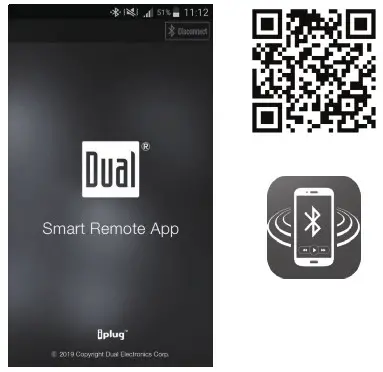 Dual XVM279BT Media Receiver with Bluetooth Featuring - Dual iPlug P1 Smart App Remote Control