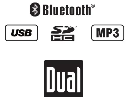 Dual XVM279BT Media Receiver with Bluetooth Featuring - Feture