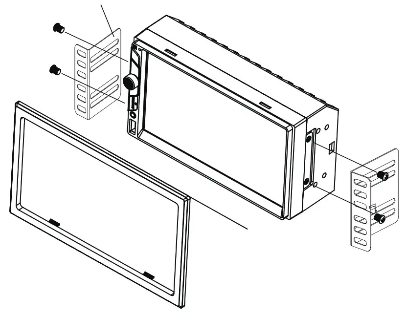 Dual XVM279BT Media Receiver with Bluetooth Featuring - Metal brackets (not included)