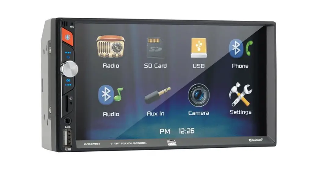 Dual Xvm279bt Media Receiver With Bluetooth Featuring A 7
