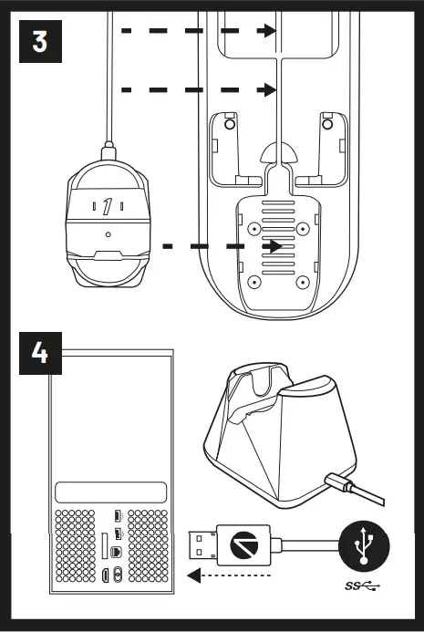 STEALTH UGS Series X S Charging Dock and Stand Set Up - Figure 2