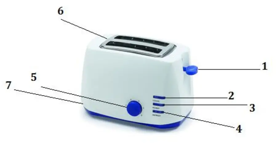 BROCK Electronics BT 1002 WH TOASTER - fig