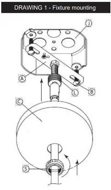LARK 83194 4 Light Pendant or Canopy Light-fig2