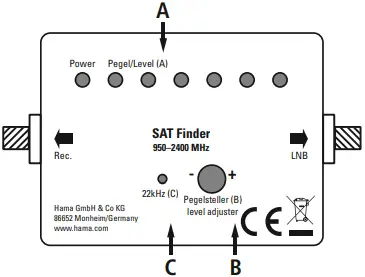 hama 00047564 Satellite Receiver Finder A03