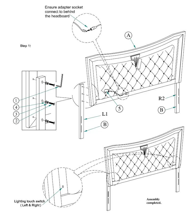 Best-Quality-Furniture-VEN-CK4NC-Venetian-6-Piece-Champagne-California-King-Bedroom-Set-1