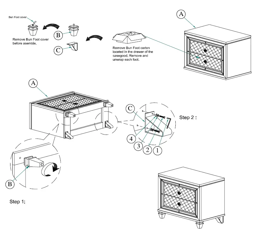 Best-Quality-Furniture-VEN-CK4NC-Venetian-6-Piece-Champagne-California-King-Bedroom-Set-14