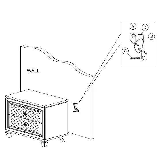 Best-Quality-Furniture-VEN-CK4NC-Venetian-6-Piece-Champagne-California-King-Bedroom-Set-17