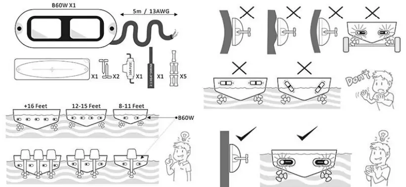 AqualDEA B60W Marine Light -