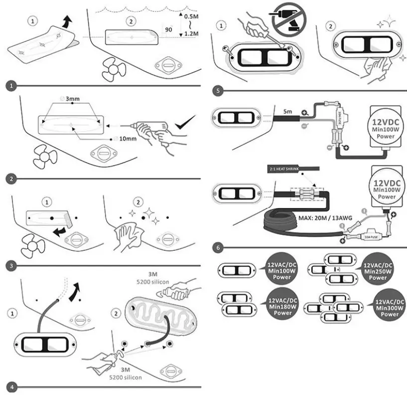 AqualDEA B60W Marine Light - 1