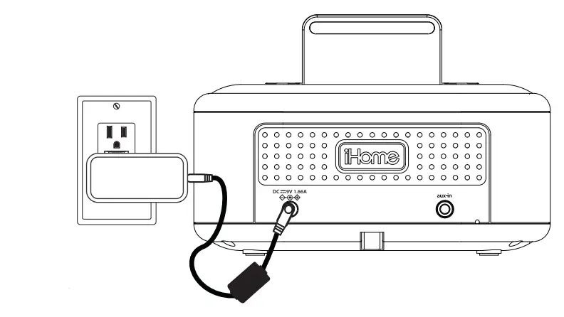 iHome iPL23 Alarm Clock FM Radio-5