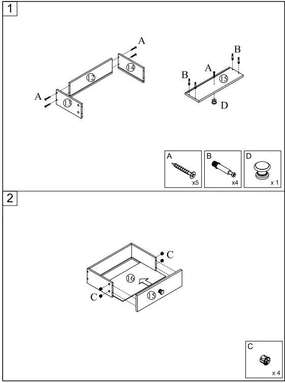 Siavonce LY-Y-FX131 Height Brown Wood Four Shelves Standard Bookcasev-FIG3