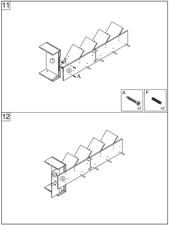 Siavonce LY-Y-FX131 Height Brown Wood Four Shelves Standard Bookcasev-FIG7