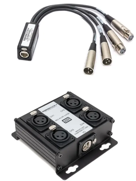 SESCOM SES4XLR2F2MC 4 Channel Passive Balanced Audio Extender