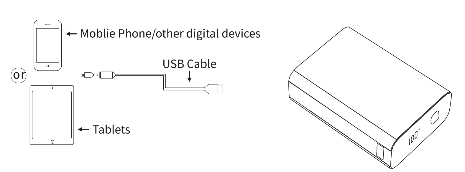 TELLUR TLL158371 Compact Pro PD702 20000mAh Power - Fig1